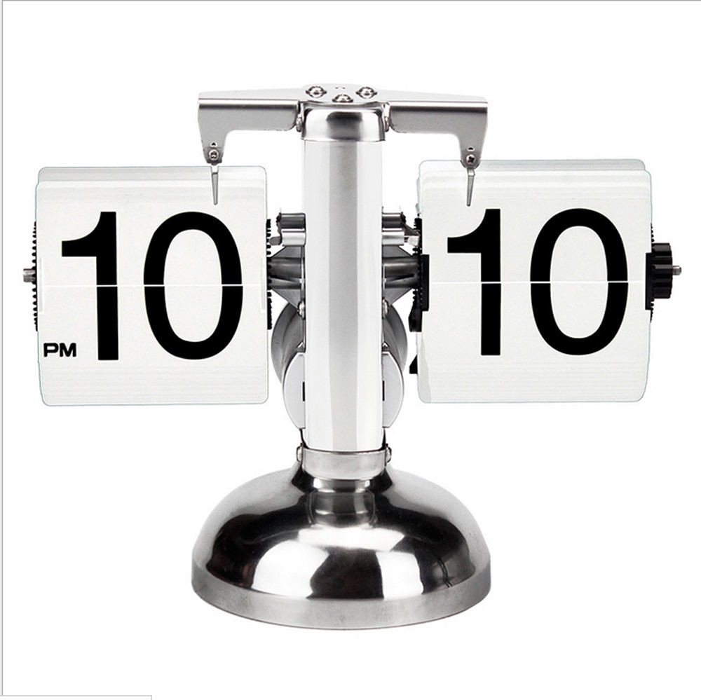 Retro auto flip ur vintage flip page digitale ure flip over down bord ur flap desktop ur 24 timers display
