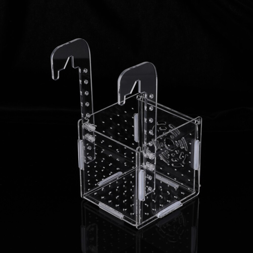 Transparent Fish Tank Breeding Isolation Box Aquarium Incubator Hatching Boxes Multifunctional Acrylic Fish Tank Holder(Hook Pat