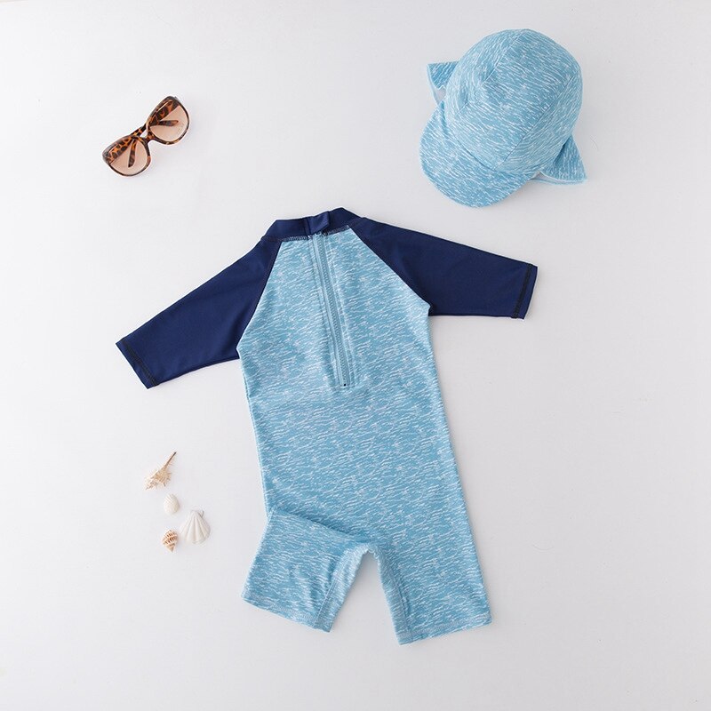 baby gutt badedrakt solkrem svømming sommer badedrakt romper+lokk 2 stk låve takrenne badetøy baby gutt badedrakt badetøy