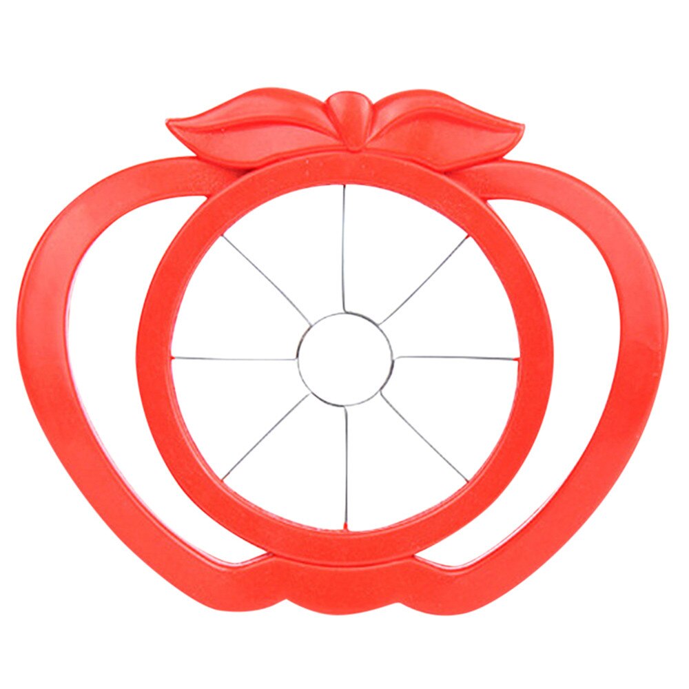 Kitchen assist apple slicer Cutter Pear Fruit Divider Tool Comfort Handle for Kitchen Apple Peeler Fast: Red 1pc