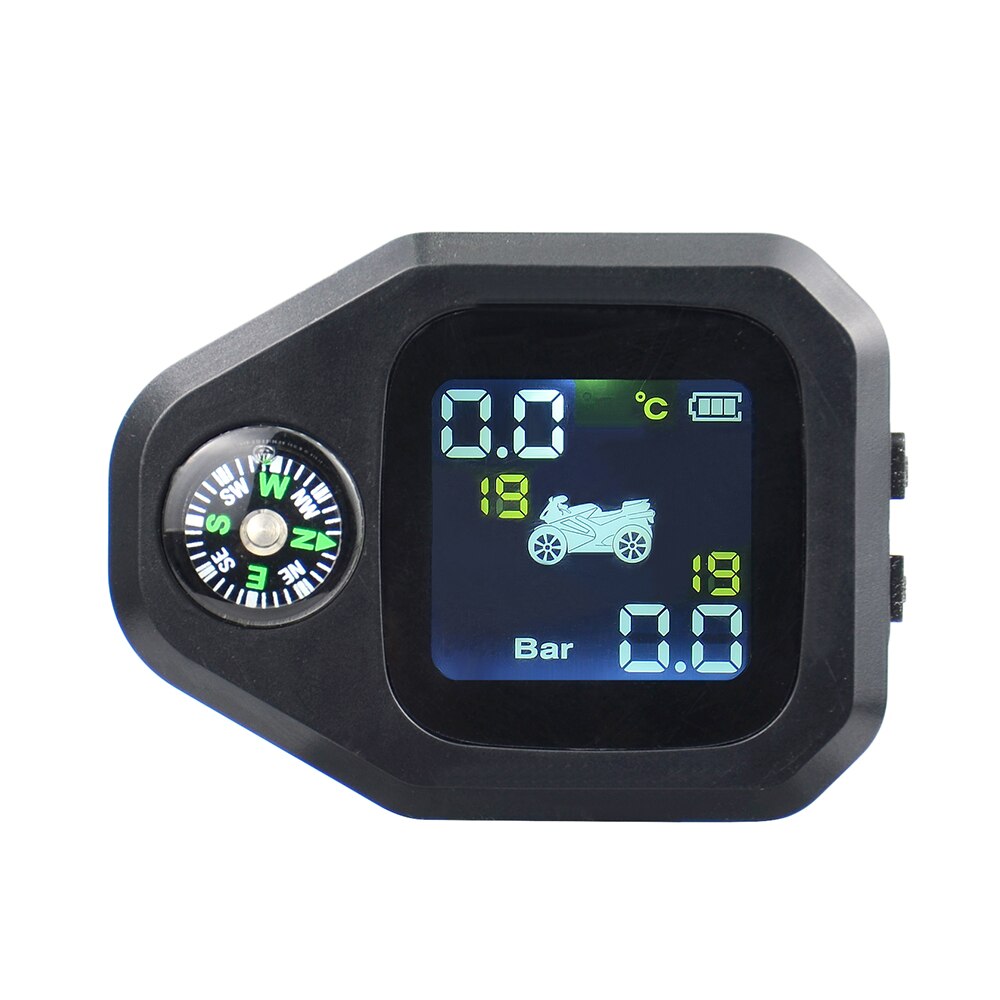 Original Wireless Motorcycle TPMS Tire Pressure Monitoring System Motor Tyre LCD Display Internal or External TH/WI Sensors