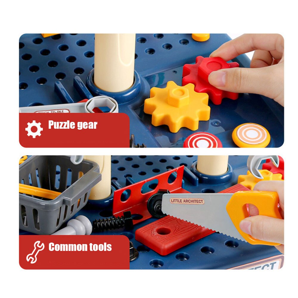 Kinderen Schroef Schroef Montage Speelgoed Voor Jongen Puzzel Brain 4 Demontage En Montage Hands-On Multifunctionele Toolbox Kids Gereedschap
