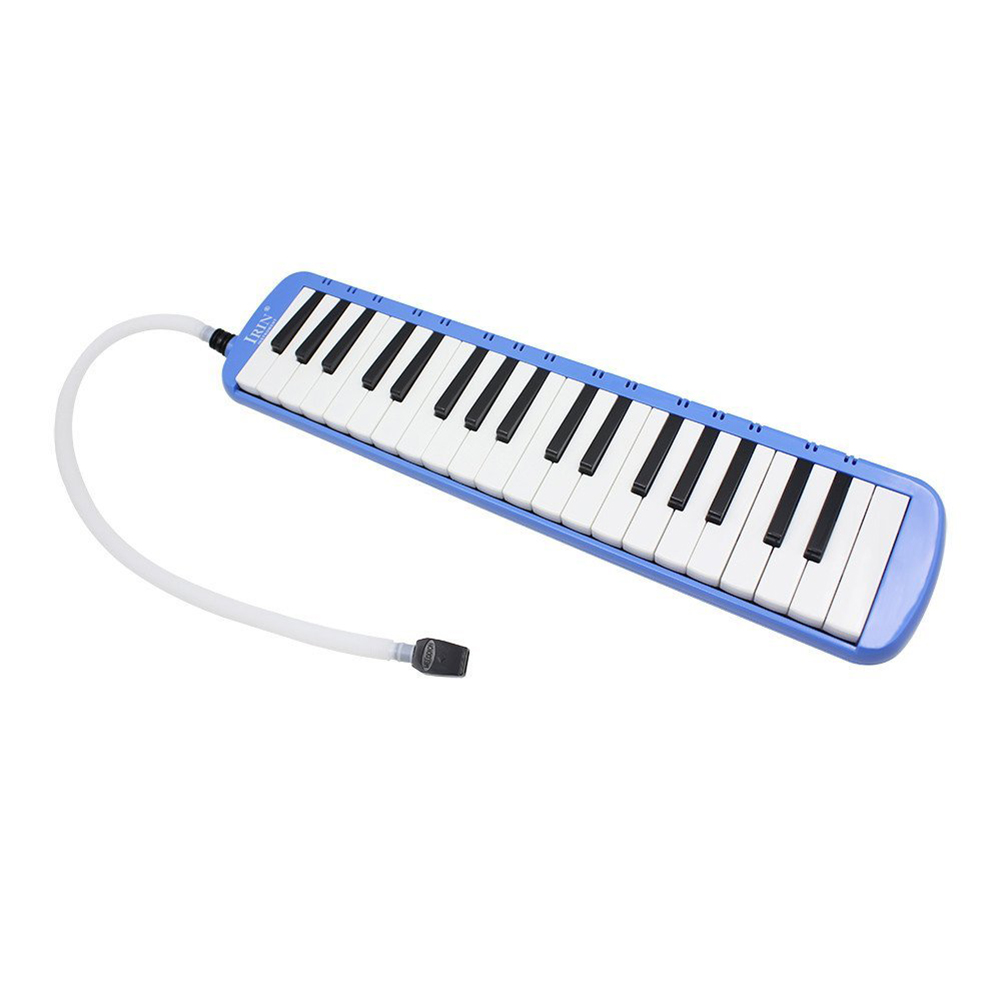 IRIN 1set 37 Piano Toetsen Melodica Muziekinstrument met Draagtas voor Studenten Beginners Kids Blauw