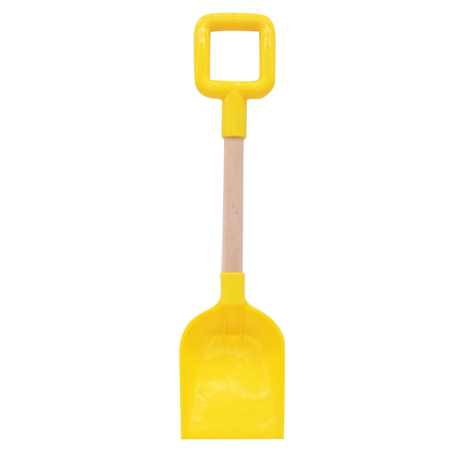 1Pc Kinderen Sneeuw Schop Kinderen Strand Schop Met Houten Steel Handvat Kinderen Sneeuw Schop Tuin Gereedschap Tuin gereedschap: Yellow 