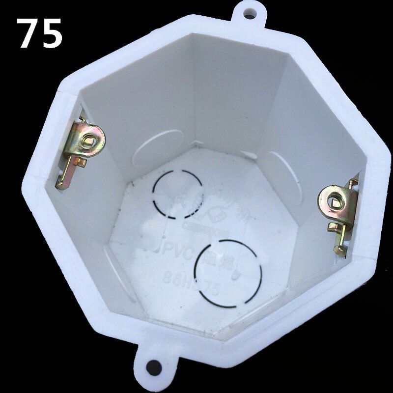 Heightened Octagonal Wire Junction Box Concealed Bottom Box PVC Flame Retardant Electronic Project Box