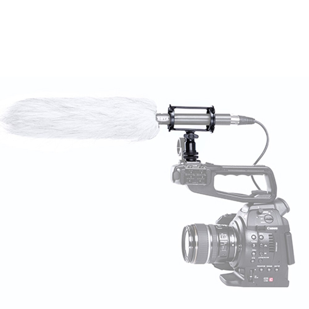 BOYA BY-C04 Microphone Shock Mount for Rode NTG-1 NTG-2 NTG-3 NTG-4 Sony ECM-CG50 AT897 ATR6550 MKH-416 ME66/K6 MKE-600 SGM-1X