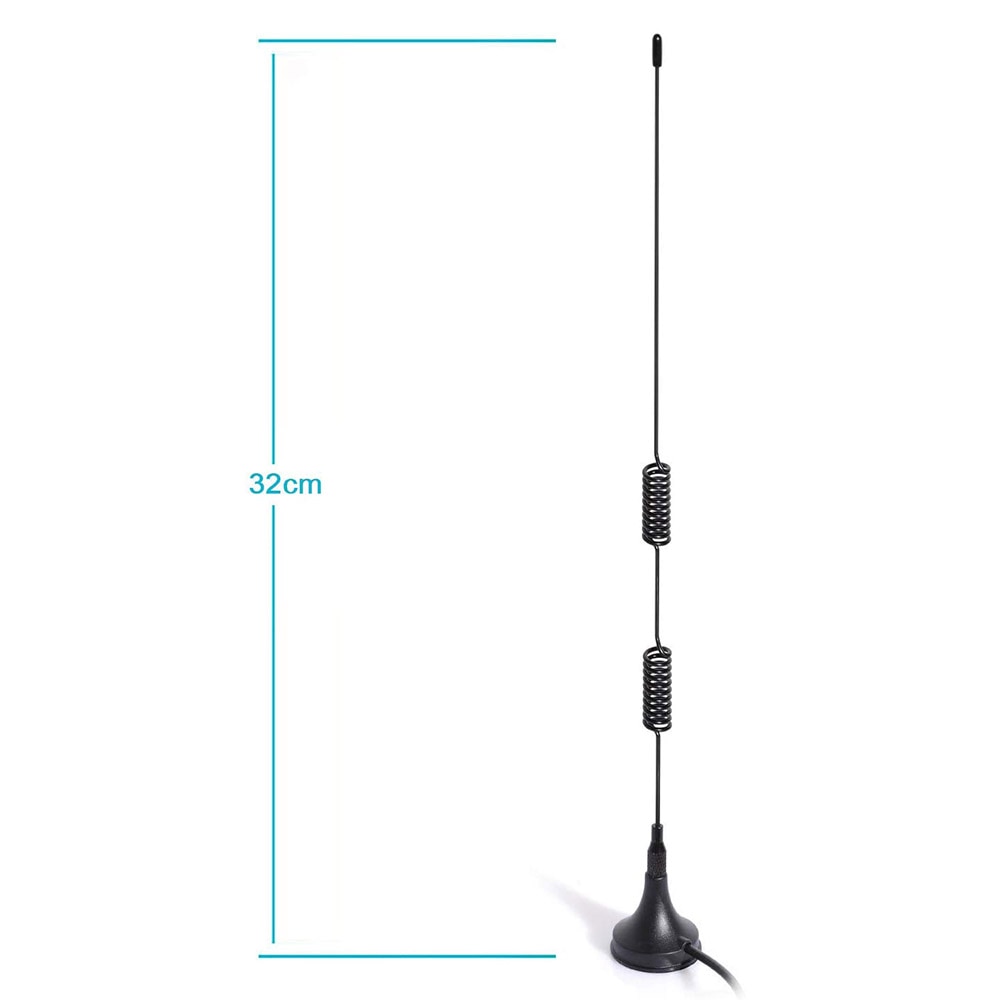 Eightwood VHF UHF Ham Radio Police Scanner Antenna BNC Male Compatible with Uniden Bearcat Whistler Radio Shack Police Scanner