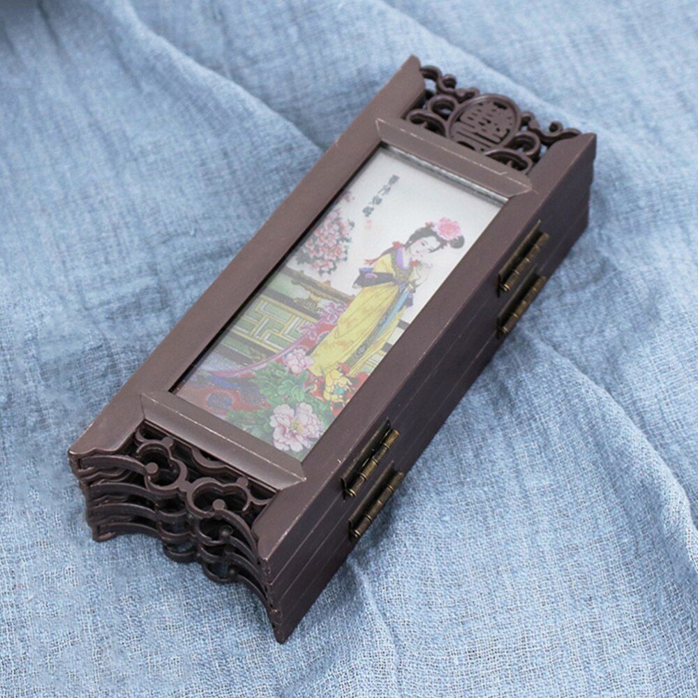 Antyczny mały parawan dekoracji prezent chiny parawan składany ekran (cztery wspaniałe piękno)