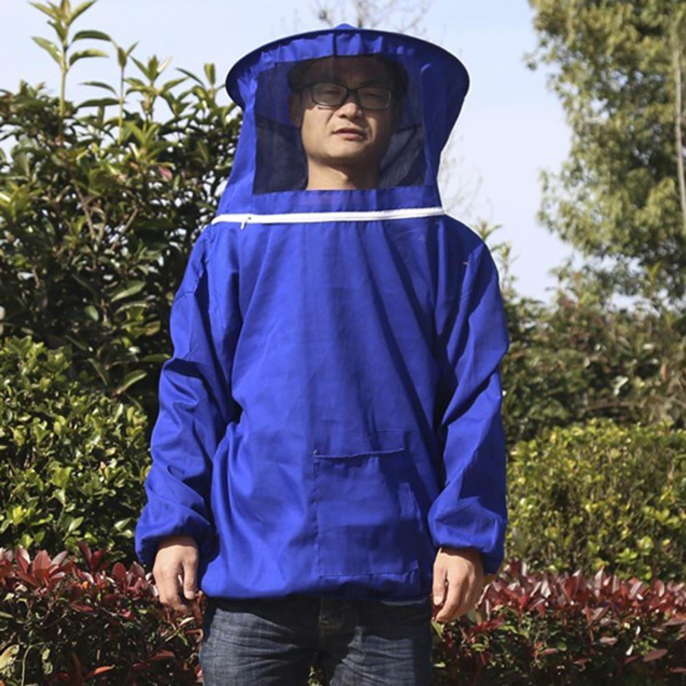 1 Juego de ropa de apicultor traje de apicultura de cuerpo completo defender la ropa de seguridad de algodón de abeja apicultores protección