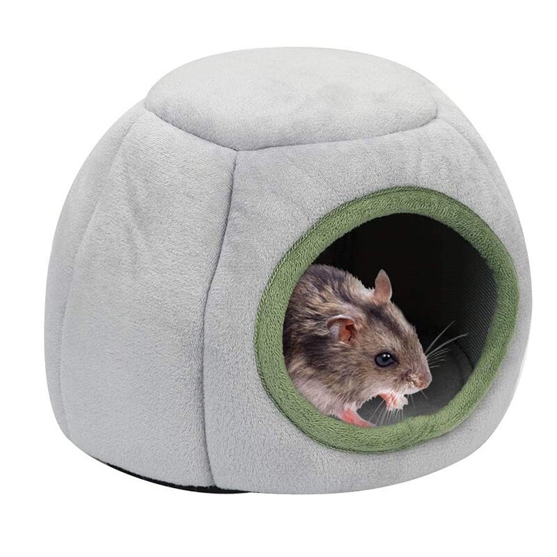 Cavia Bed Hamster Huis Klein Dier Eekhoorn Slapen Nest Katoen Egel Fretten Slapen Cave Huisdier Kooi Speelgoed: Light Grey