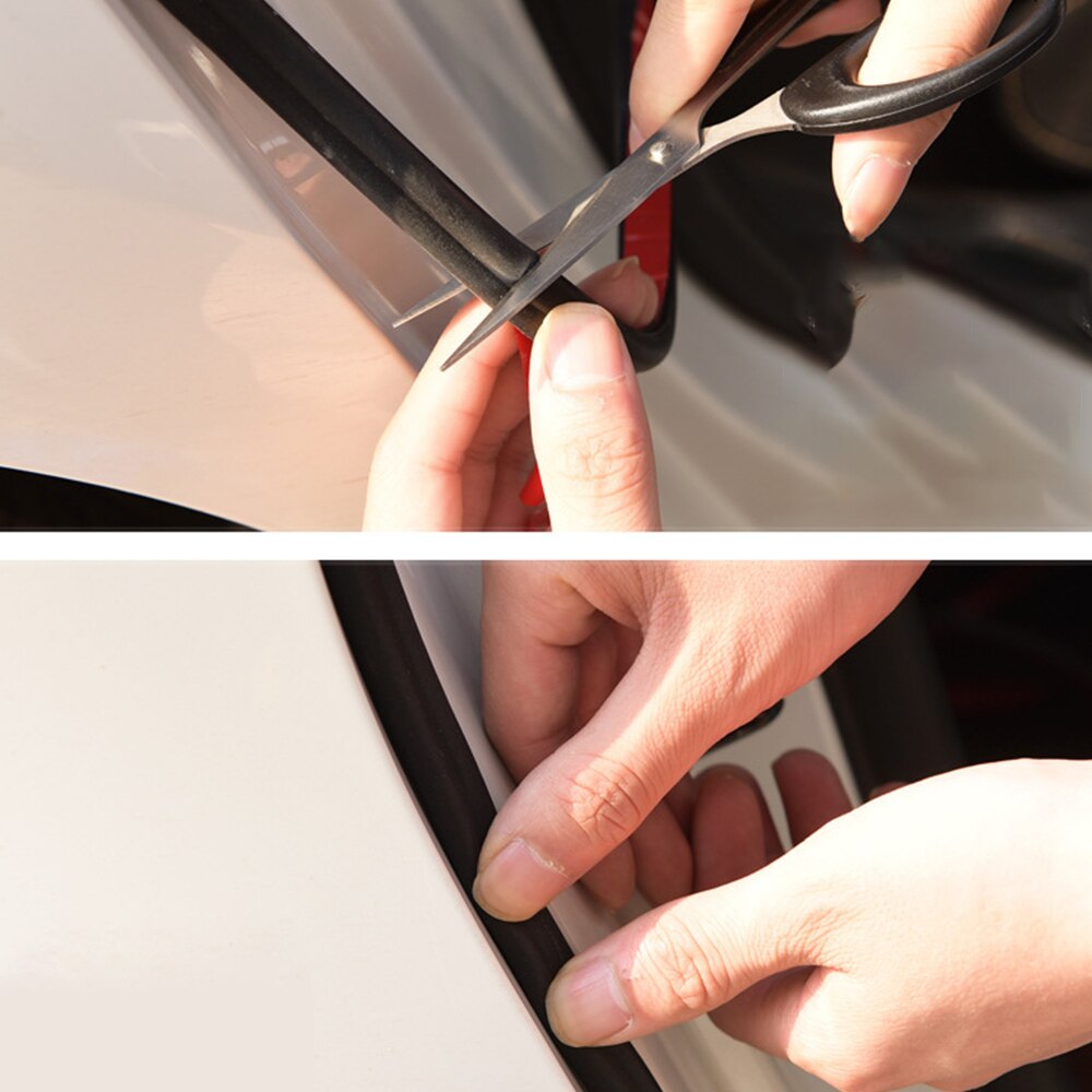 5m Zelfklevende Automotive Rubberen Afdichting Strip voor Auto Raam Deur Motorkap Auto Deur Afdichting Edge Trim Noise isolatie
