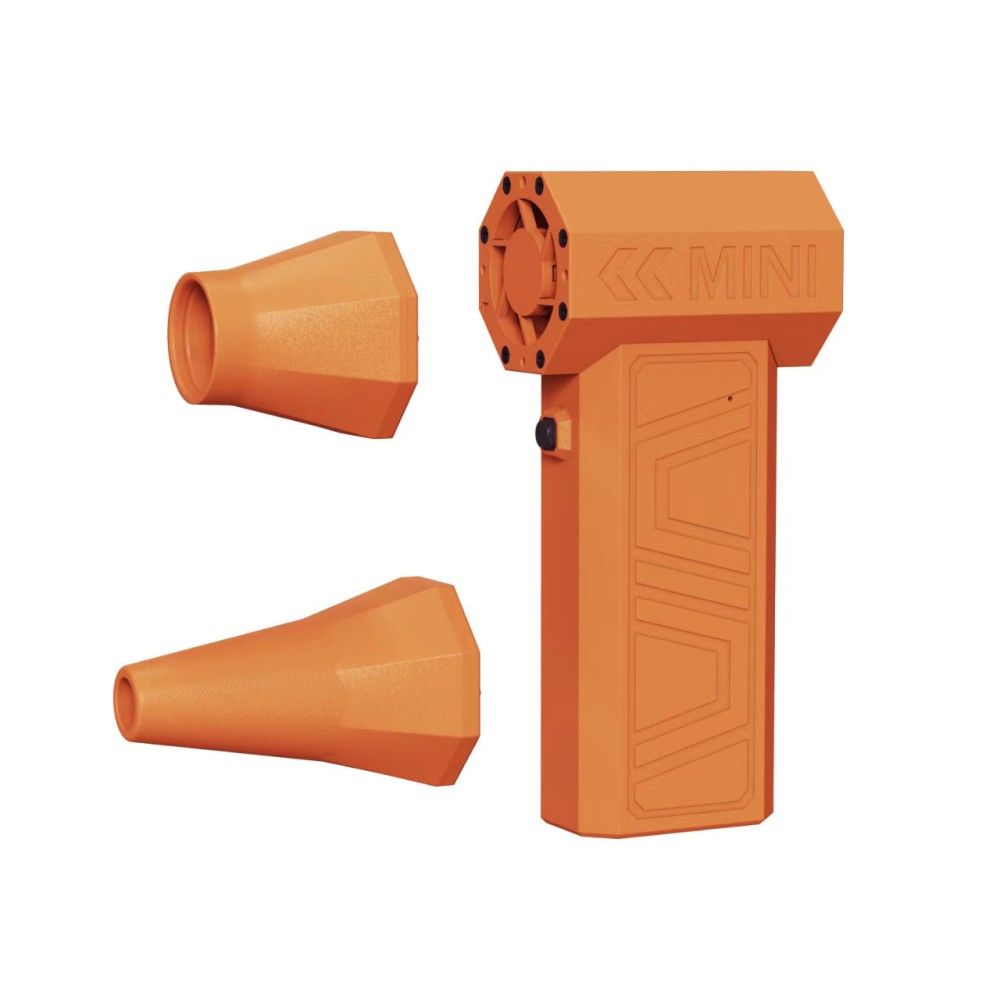 Turbo Fan Jet Blower 200000 RPM draadloze luchtblazer Type-C Opladen Turbo gewelddadige ventilator Borstelloze elektrische luchtstofdoek Autoverstoffen: Oranje