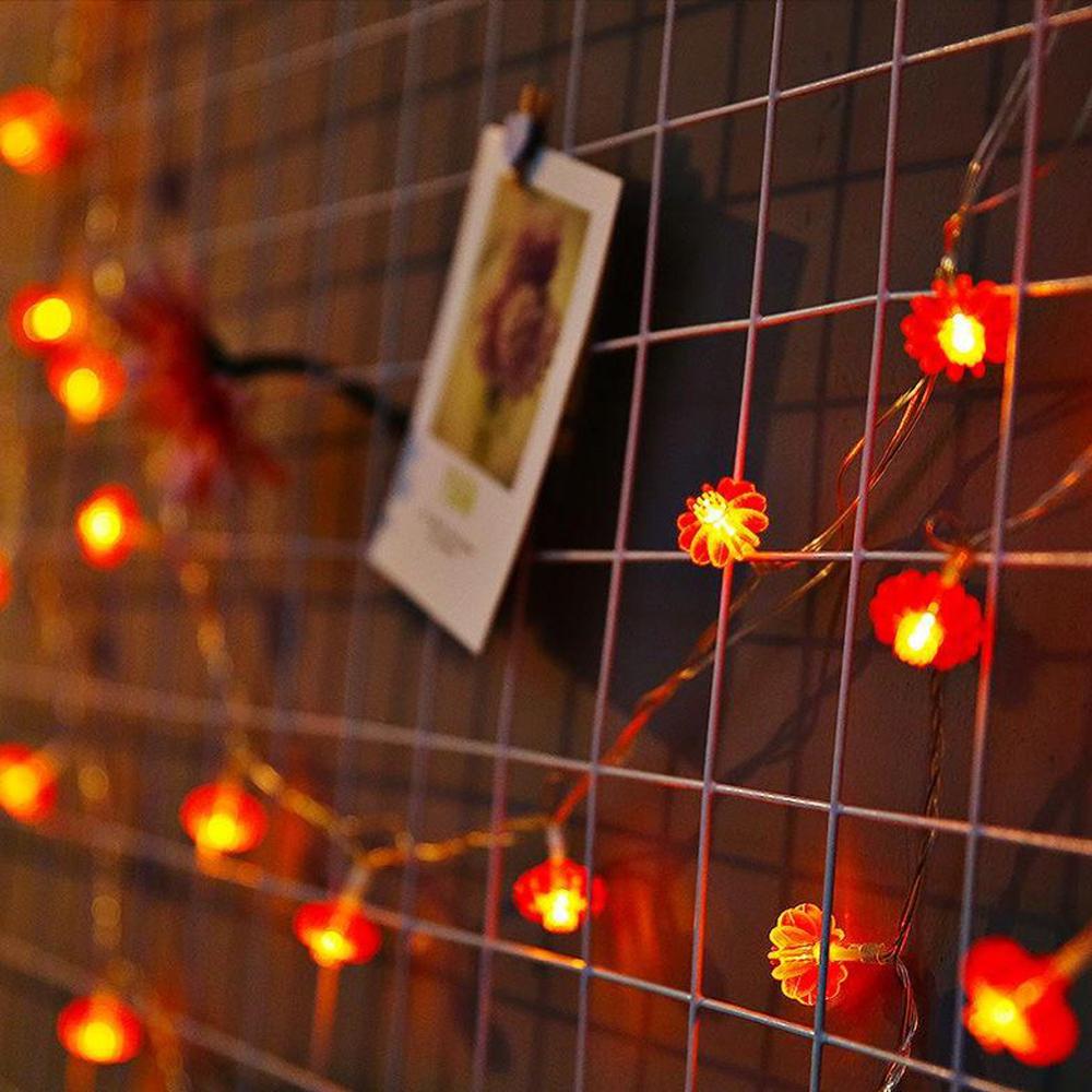 Romantic Star Round Lantern LED Lights String Kids Room Decor Fairy Garland Lights Home Garden Christmas Party Decoration Lights