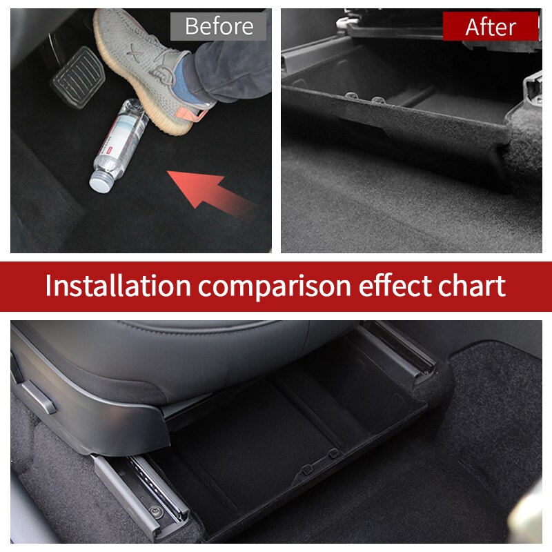 Under-seat storage box for Tesla Model Y Accessories/Auto Accessories Model Y Accessories
