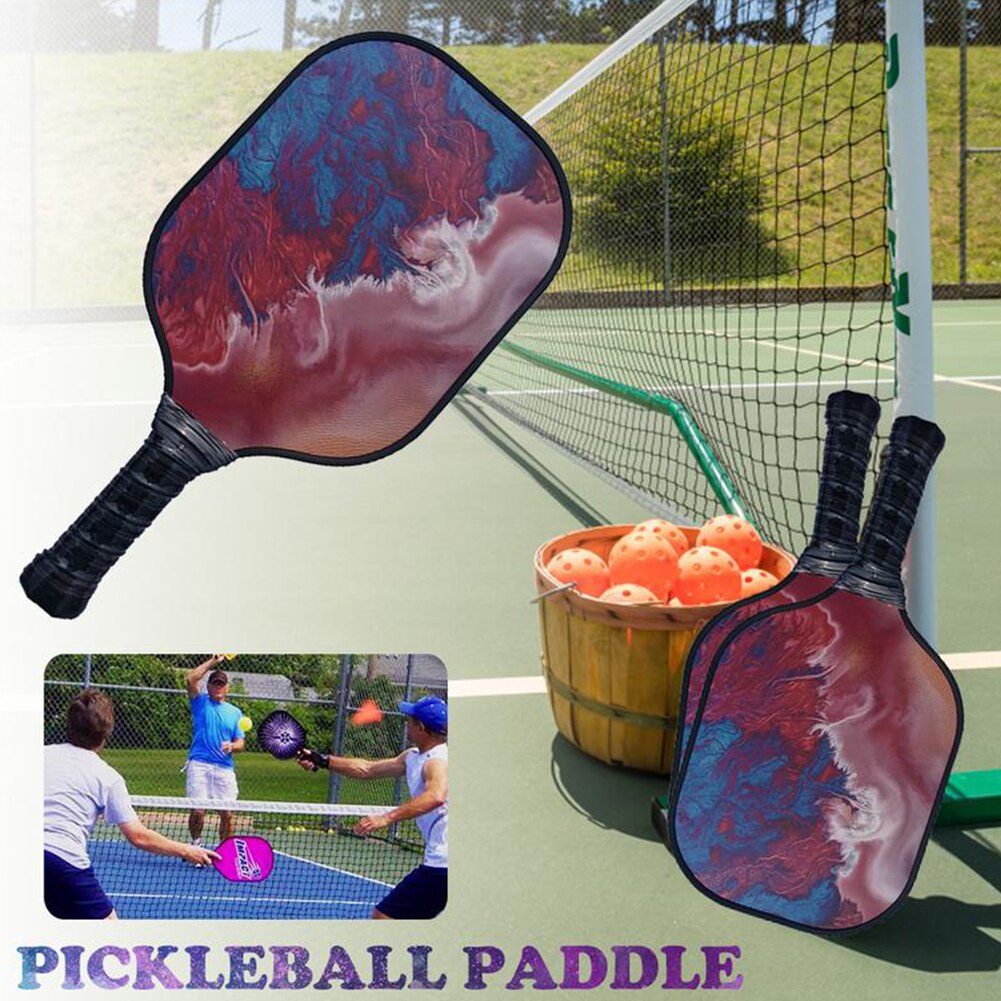 Bunte Outdoor Handheld Waben Pickleball Paddle Bequeme Sport Schlagen Schläger Zubehör Griff Fiberglas Gepolsterten Spielen