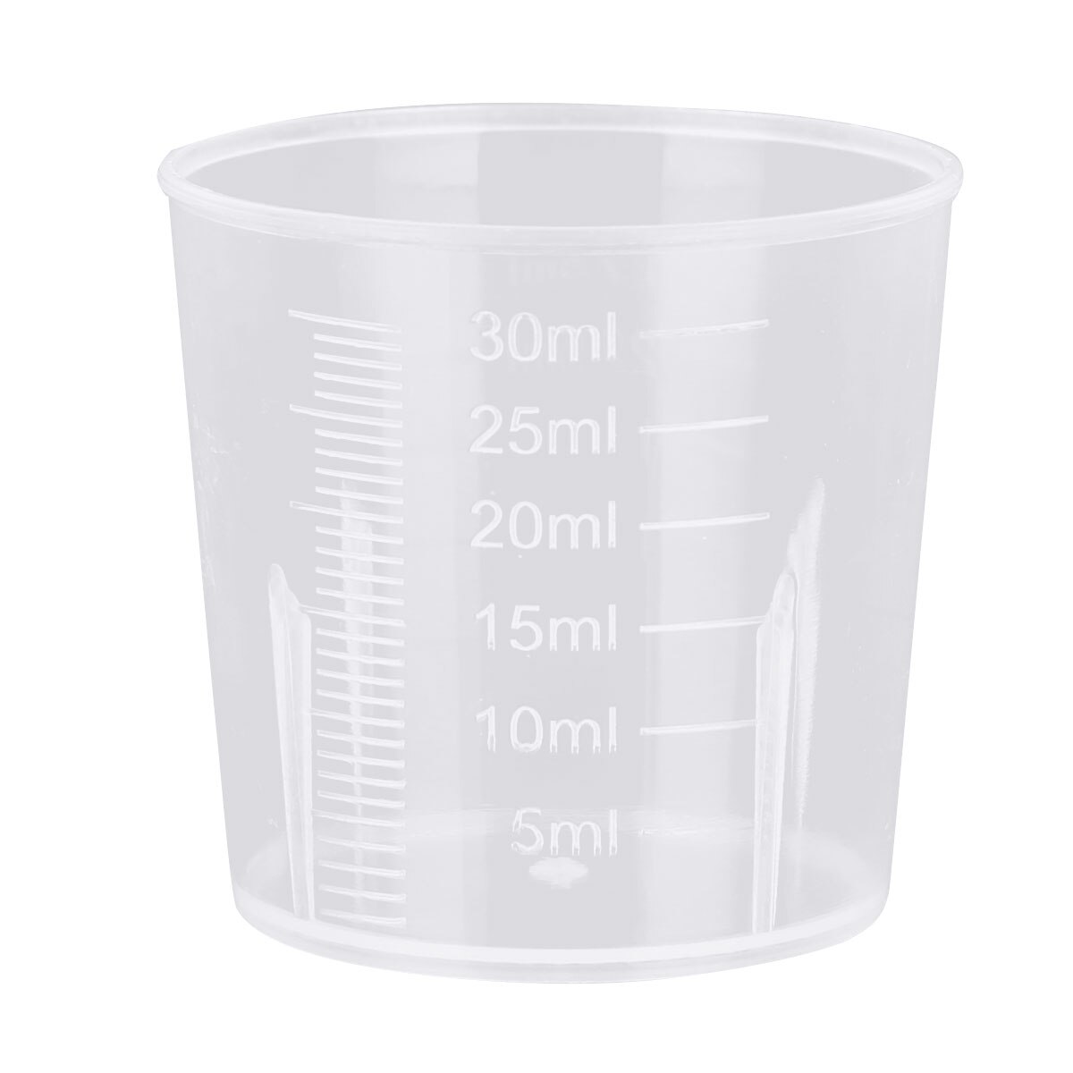 20Pcs 30ml Measuring Cups Transparent Clear Plastic Graduated Measure Cups Jug Laboratory Liquid Container Kitchen Tools