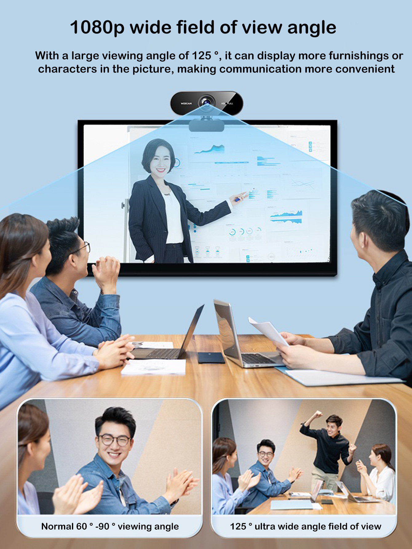 - webcam usb hd di grado 1080p (con microfono integrato), adatta per computer portatili e desktop