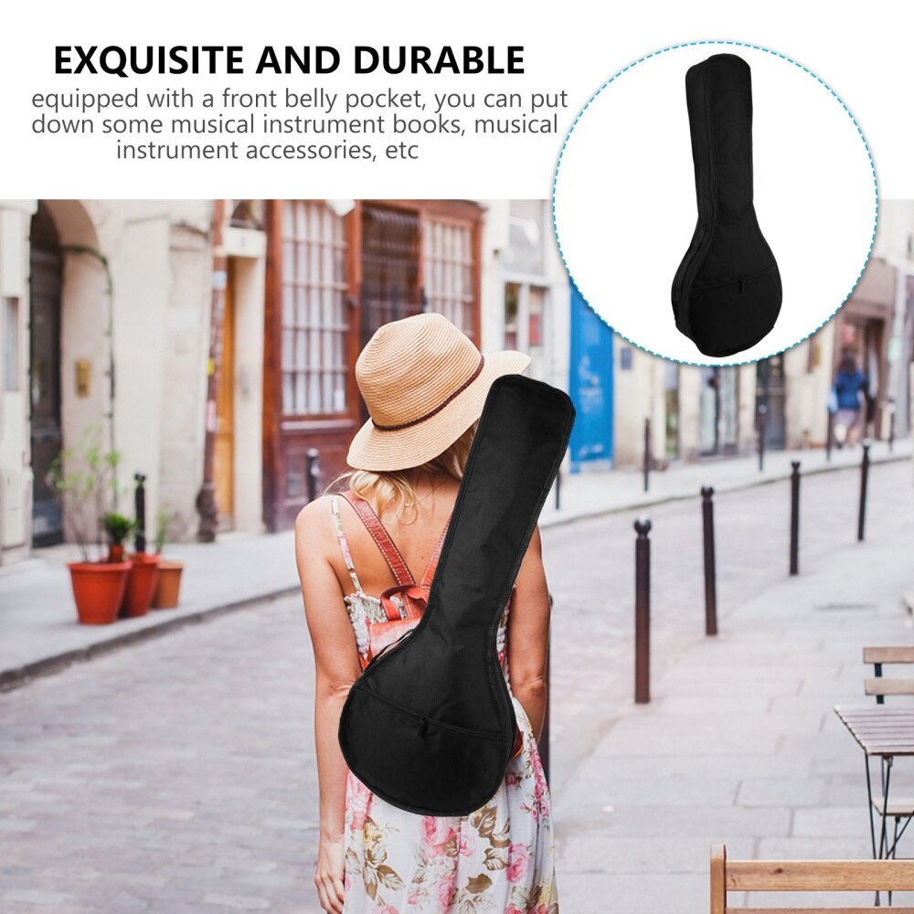 1 pièce épaississement Oxford tissu mandoline sac de transport mandoline étui avec poches
