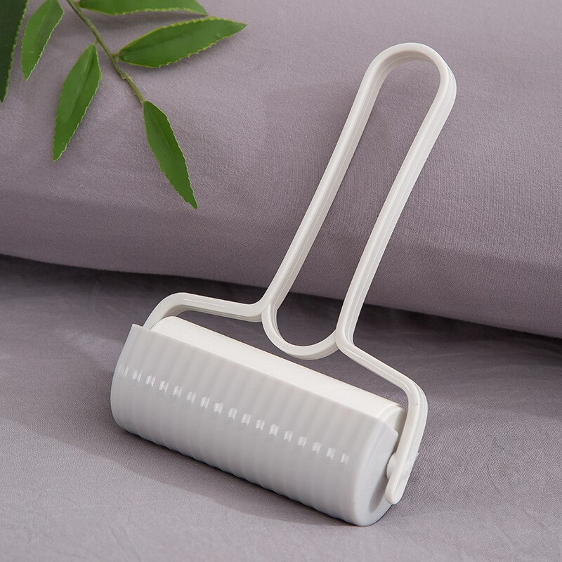 Lint Sticky Picker Cleaner Pet Hair Remover Dust Roller Cleaner Wasbare Roller Pet Hair Kleren Fluff Remover Lint Remover: white with cap