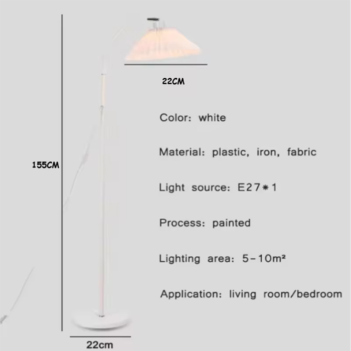 Moderne, enkel ledet-gulvlampe, rominnredning 3 , justerbar stativlampe til stue, leselampe, nattbordslampe, stemningslys: Hvit