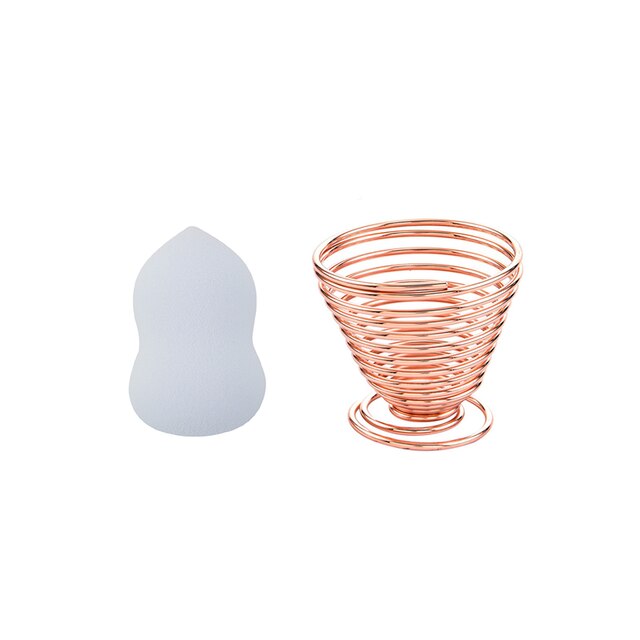 2 stuks/set cosmetische sponsjeshouder set professionele make-upspons foundation spons beauty tools accessoires water kalebasvormig: Stijl 18