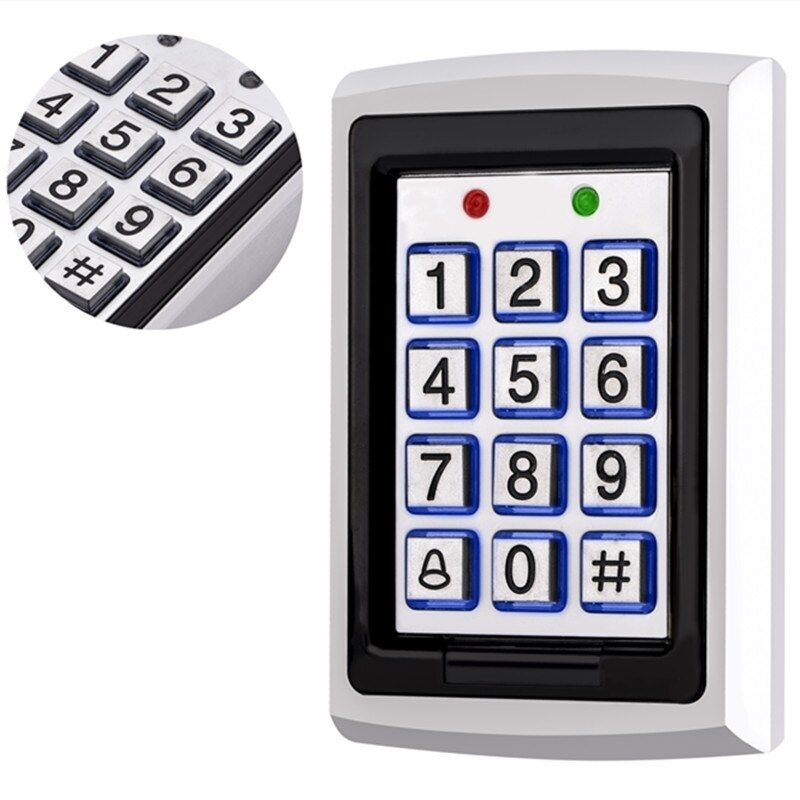 SZBestWell Metal Case 125kHz Proximity Door Access Control Keypad System 7612 Support 1000 Users Use For Electric Door Lock
