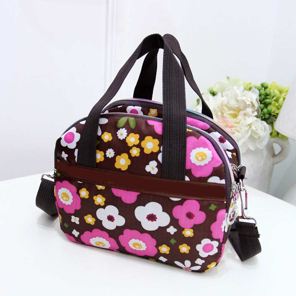 Women;s handbags Nylon Flower Printed Lady Shoulder Bag Casual Women Messenger Bags Ladies Mummy Bag Large Capacity Hand Bags