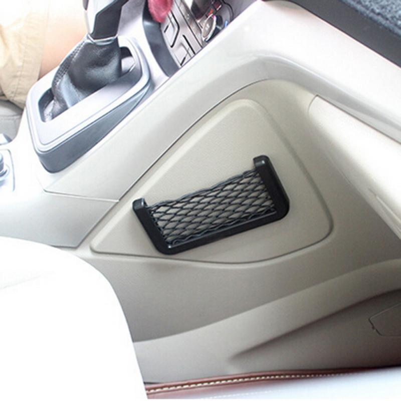 1/3pcs Car Interior Storage Bag Elastic Net Pocket 15*8CM Car Trunk Seat Back Elastic Net Storage Bag Phone Holder Seat Side Net