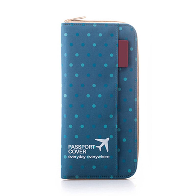 Frauen Männer Reisepass Halter Organizer Abdeckung ID Karte Tasche Passport Wallet Dokument pouch Schutzhülle PC0002: Dark Blue
