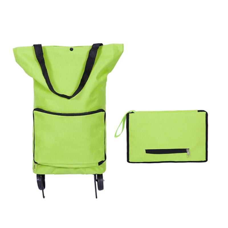 Opvouwbare Multifunctionele Boodschappentas Winkelwagen Sleepboot Trolley Wielen Herbruikbare Draagbare Sleepboot Pakket Licht Grote Capaciteit