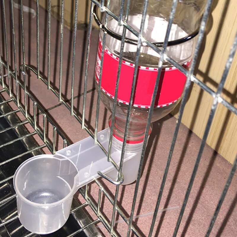 1pcs Plastic Pet Bird Drinker Feeder Water Bottle Cup For Chicken
