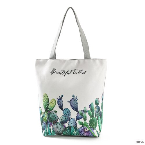 Miyahouse Casual Tote Handtassen Vrouwelijke Groene Plant Schoudertas Voor Vrouwen Zomer Strand Zakken Hoge Capaciteit: 2015b