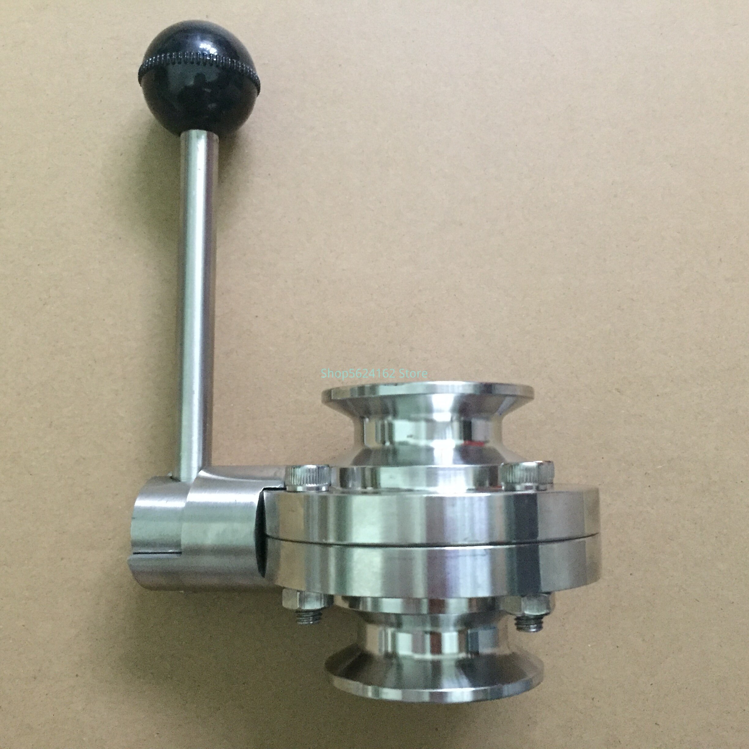 Sanitary Tri Clamp Butterfly Valve SS304 Stainless Steel 3/4" 1" 1.5" 2" Butterfly Valve