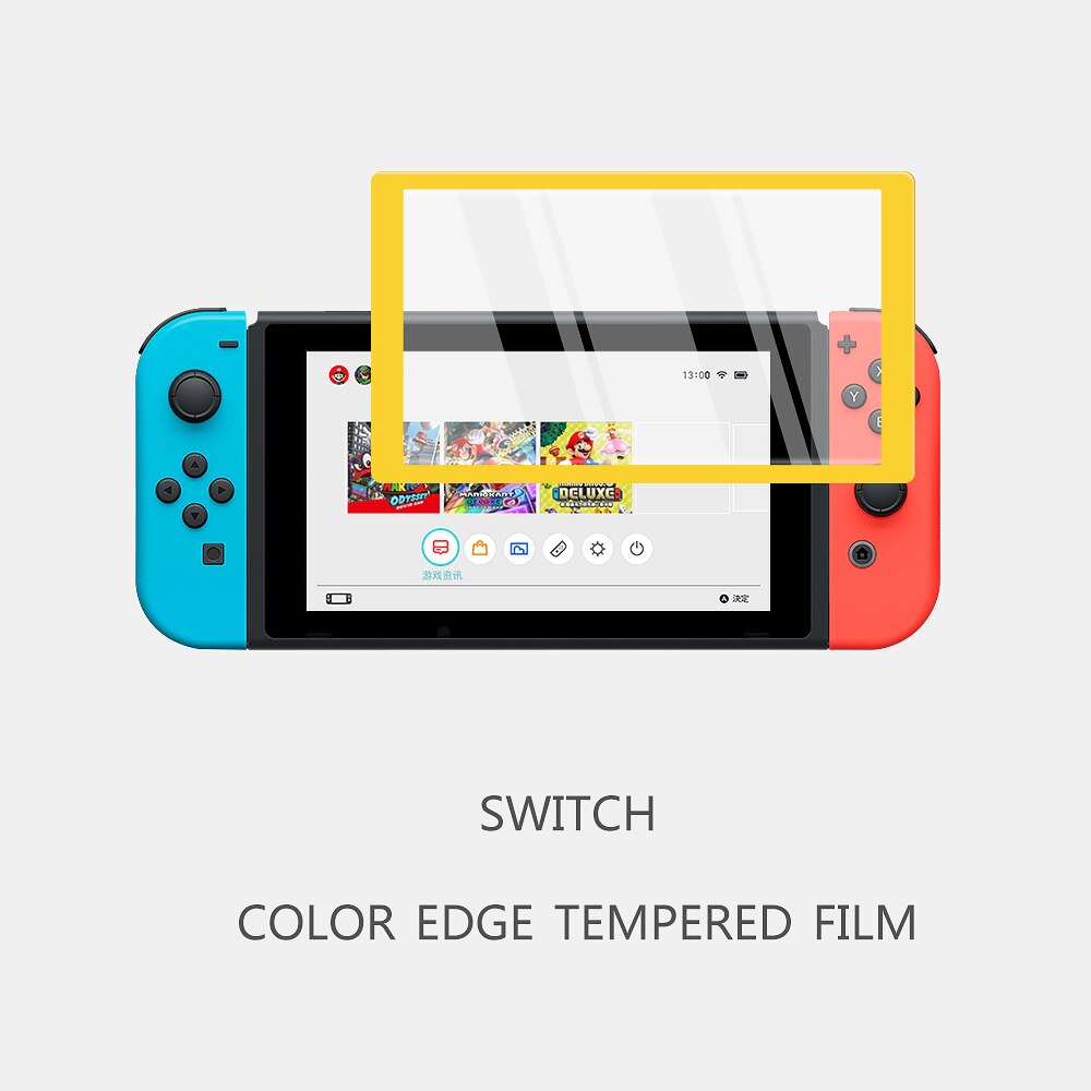 Protector de pantalla de vidrio templado para Sx Core, cubierta de película de protección del interruptor para Nintendo Switch Lite NS, accesorio: nsyellow