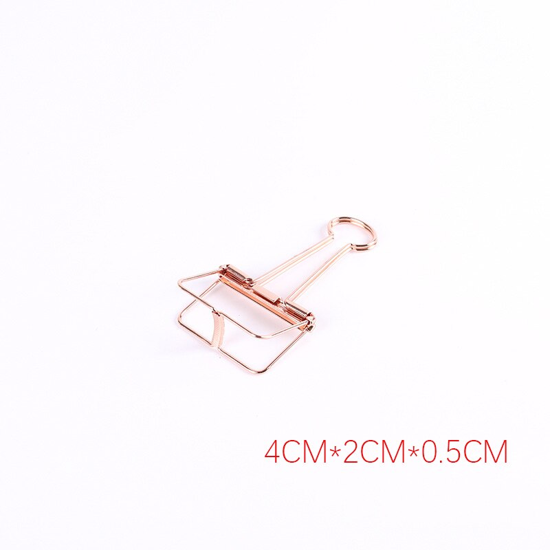 Cute Kawaii Colorful Metal Paper Clips Binder Clip For Photo Message Ticket File Office School Supplies Clips Korean Stationery