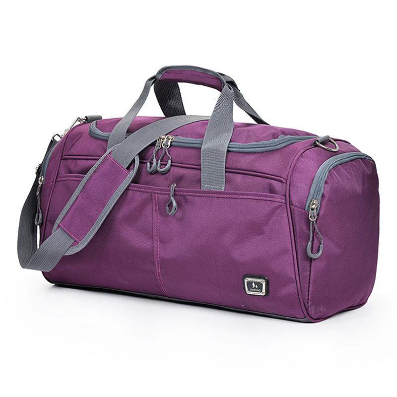 Travel Bags Men Large Capacity Travel Bags Portable Fitness Bag Short-distance Trip Uggage Travel Bag Men: Purple