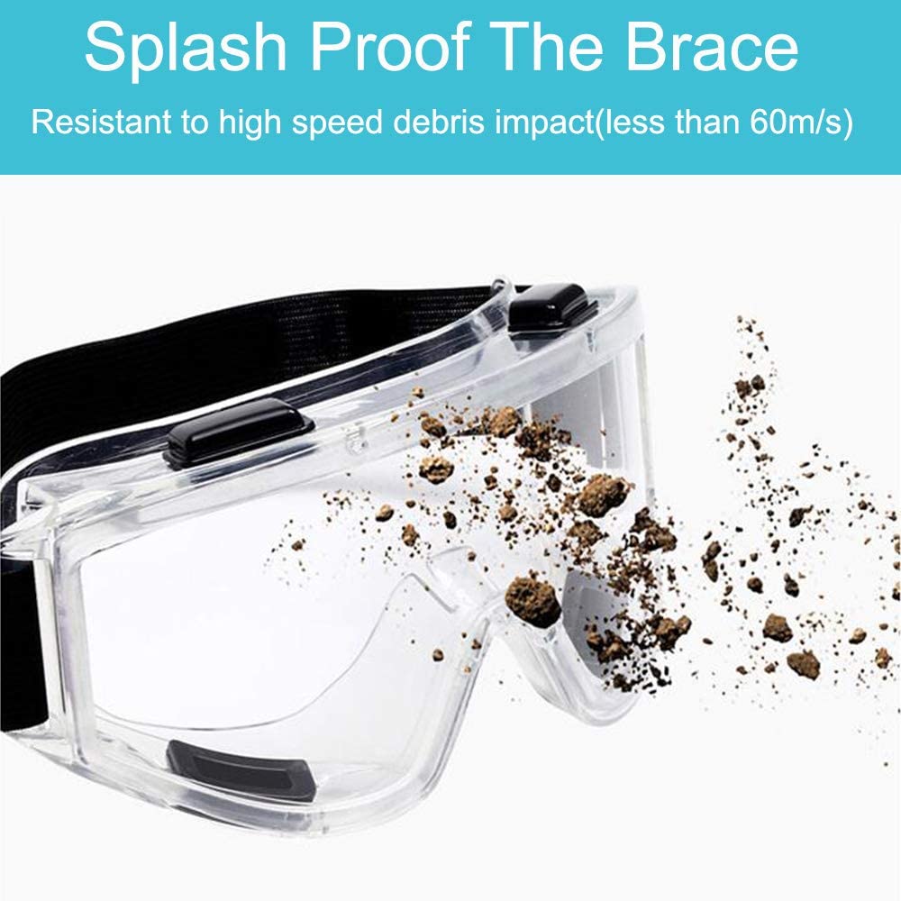 Veiligheid Anti-Fog Splash Goggle Dust-Proof Wind-Proof Arbeid Werk Lab Eyewear Eye Beschermende Onderzoek bril Clear Lens