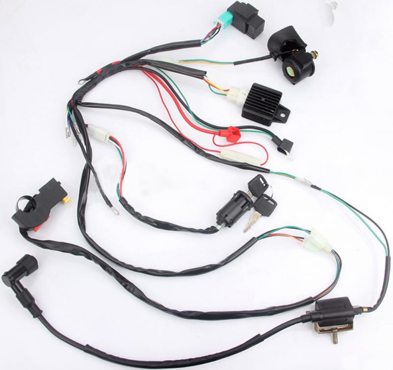 Dirt Bike ATV Quad Wire Harness For ATV 50cc 70cc 90cc 110cc 125cc Start Electric Assembly Wiring Motorcycle Accessories