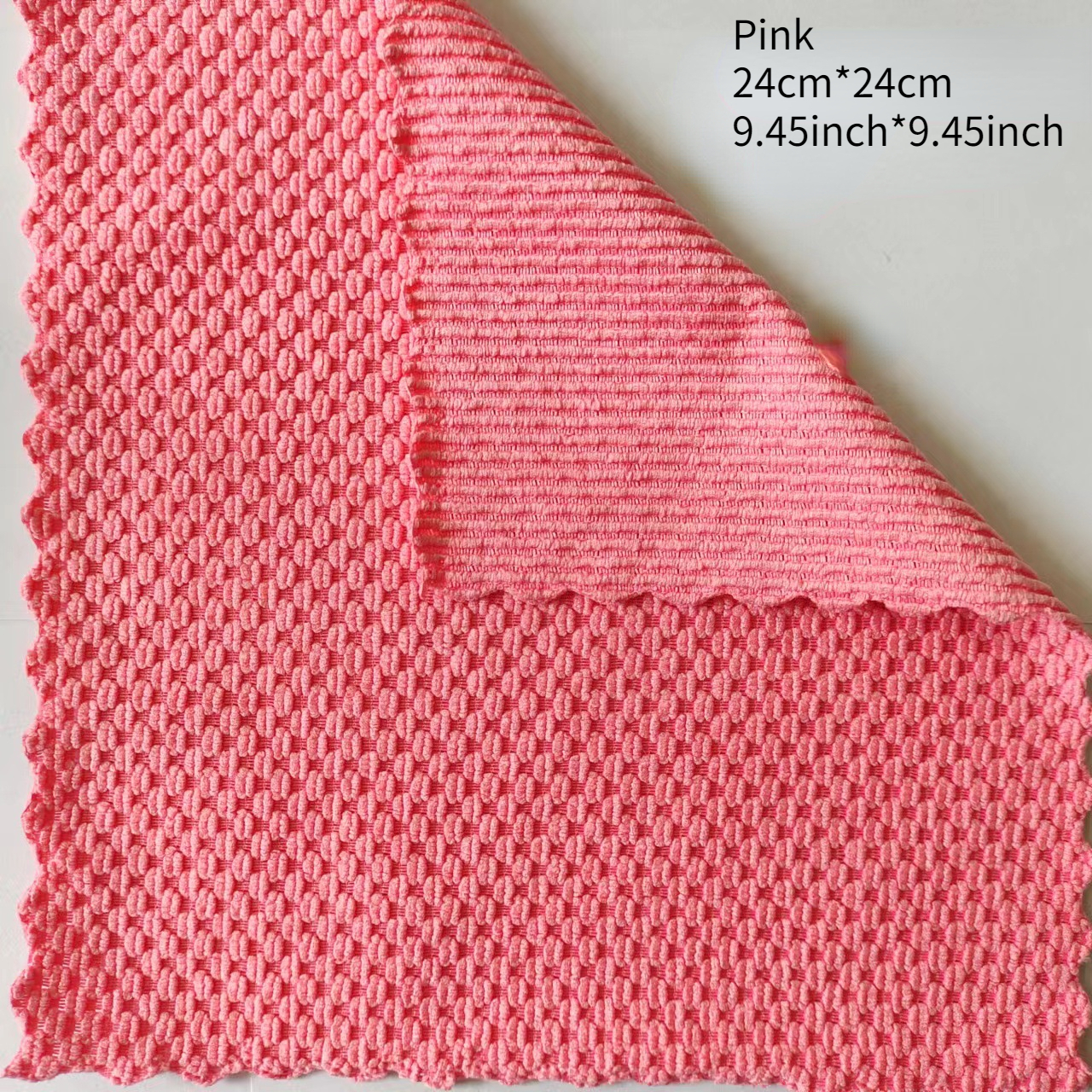5Pcs Polyester/Nylon Cleaning Towel Anti-grease Cleaning Cloth Multifunction Home Washing Dish Kitchen Supplies Wiping Rags: WHITE