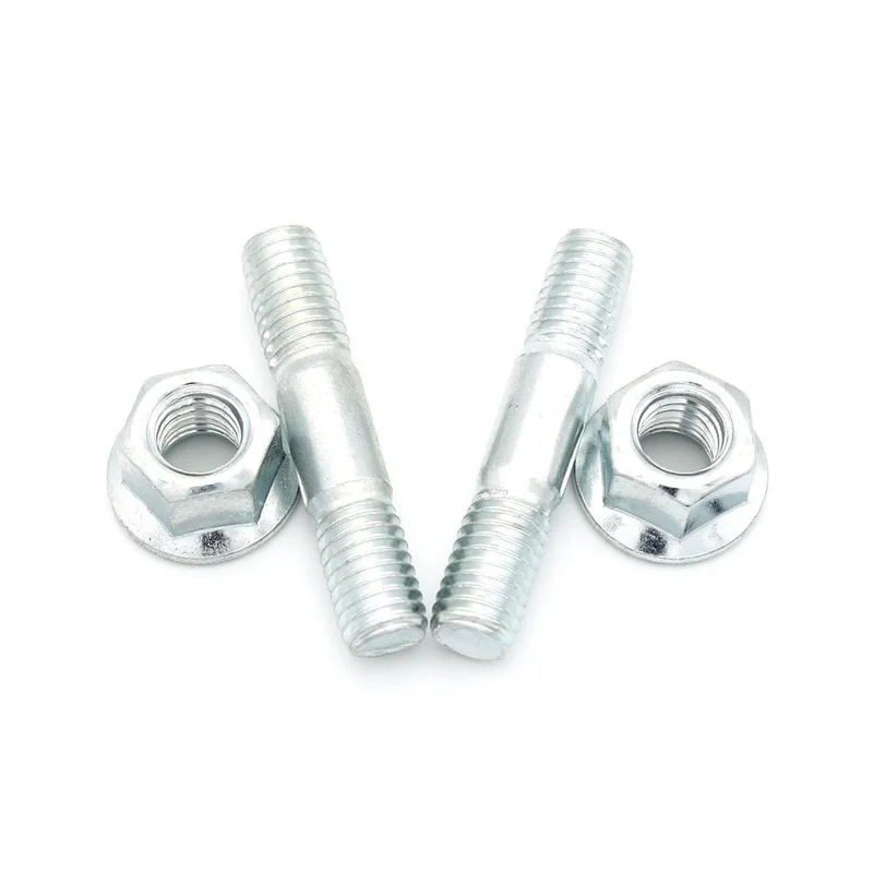 Piezas de herramientas de jardín, accesorios de 2 piezas, barra guía de fijación de motosierra, pernos y tuercas, tornillo hexagonal, herramienta eléctrica 5200 5800: Latón