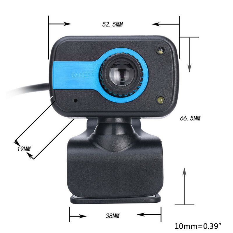Giratorio de alta definición Webcam de PC portátil computadora de escritorio USB Digital cámara Mic