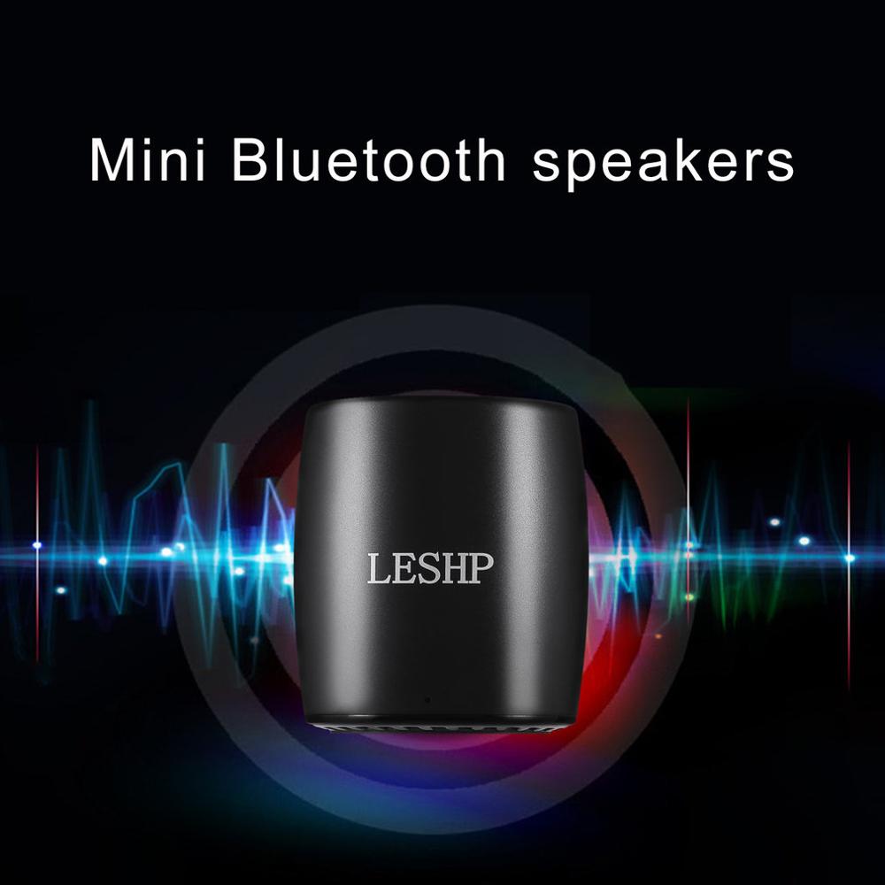 LESHP BM15 negro 20 HZ-20 KHZ altavoz portátil duradero altavoces inalámbricos V3.0 batería incorporada de 3,7 V/550 mAh