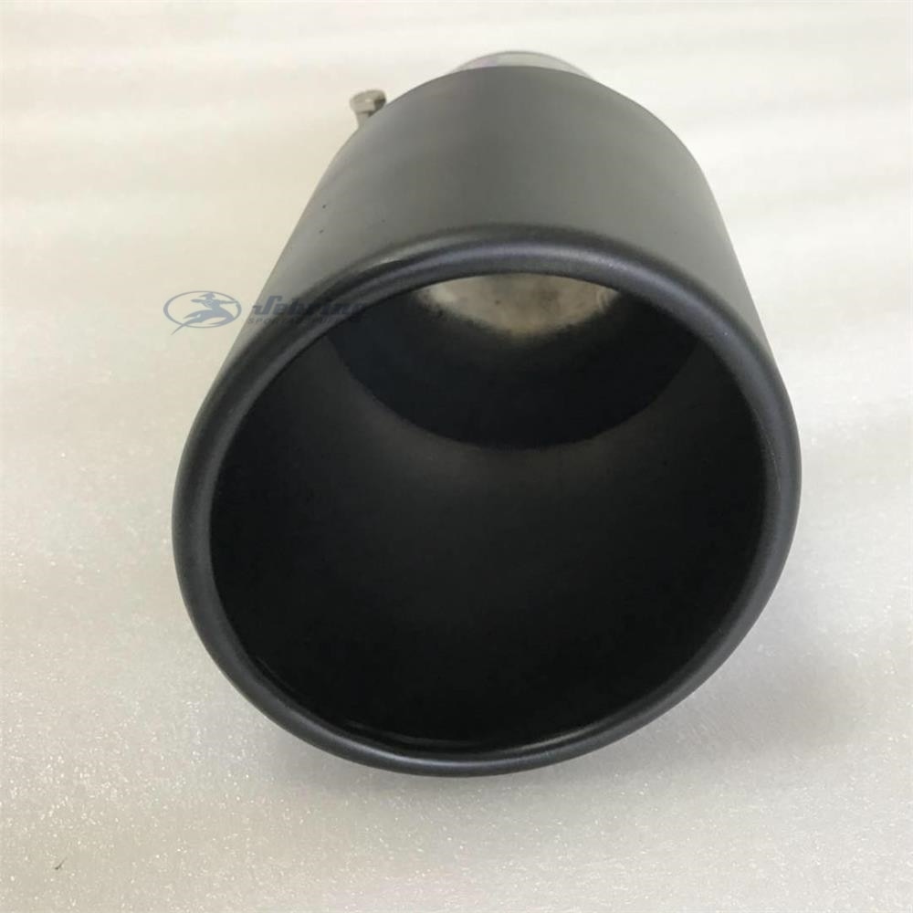 car muffler modified tail pipe stainless steel black large caliber 114 universal tail throat Matte black exhaust tip micro tips