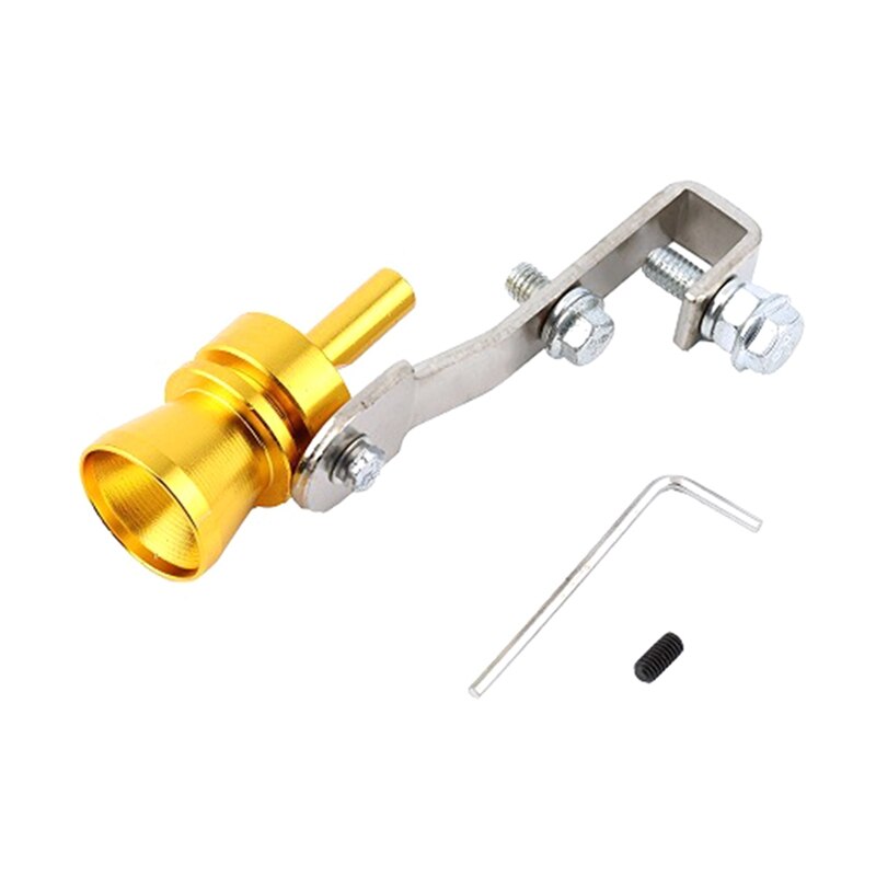 Car Modified Turbo Whistle Exhaust Pipe Sounder Imitator Tail Throat Nozzle Muffler Exhaust Pipe Muffler Auto Accessories S M L