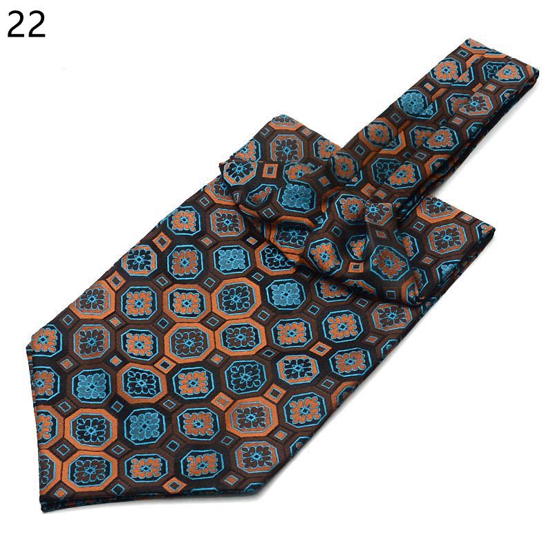 Mannen Vintage Polka Dot Wedding Formele Das Ascot Zelf Britse Stijl Gentleman Polyester Zijde Paisley Das Pak Bruiloft: 22