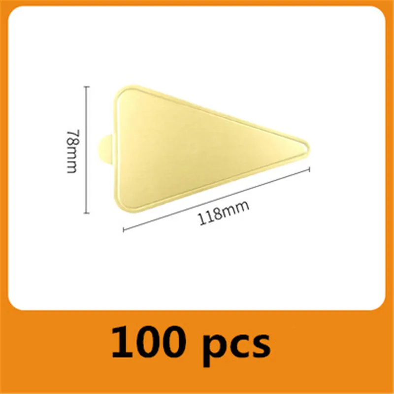 100 pcs/pack Cake Cardboard Mini Cake Boards Cupcake Dessert Tray Multi Shape Paper Golden Base Cake Pastry Decorative Kit Party: Chocolate