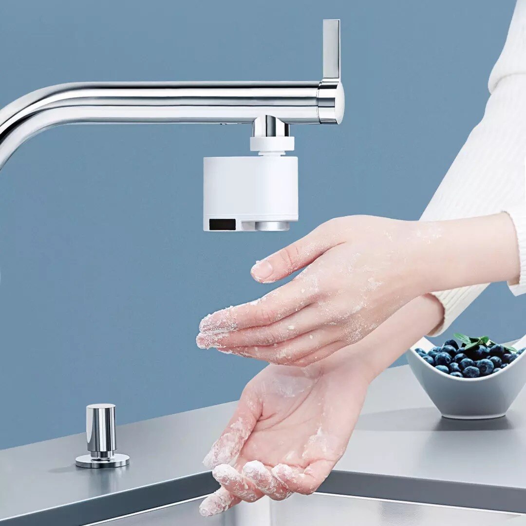 Xiaomi ZanJia-sensor inteligente de desbordamiento de agua por inducción, dispositivo de ahorro de energía por infrarrojos para cocina y baño