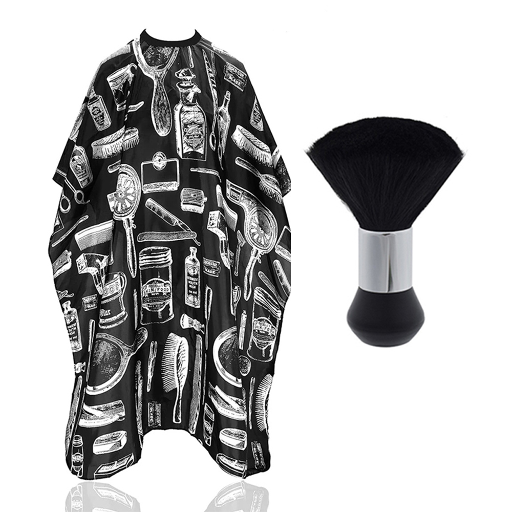 Professionele waterdichte kapperssjaal Bib-papier Set Nylon Kapsalon Kleding Gehakte haarisolator Haarverfgereedschap: Licht Groen