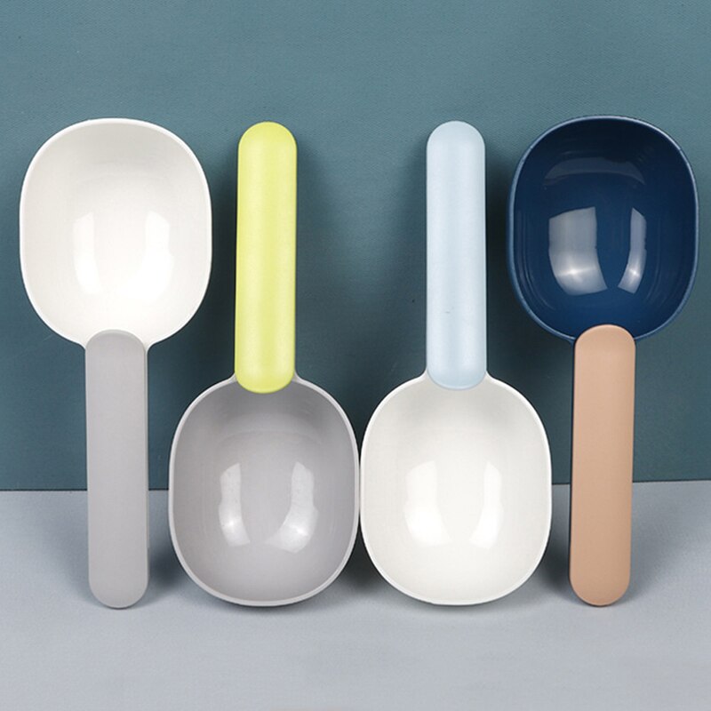 Pet Spoon Universal Dog Food Cat Food Spoon Dog Teddy Cat Grains Snack Bag Clip Handle Strap Clip Convenient Portable Spoons