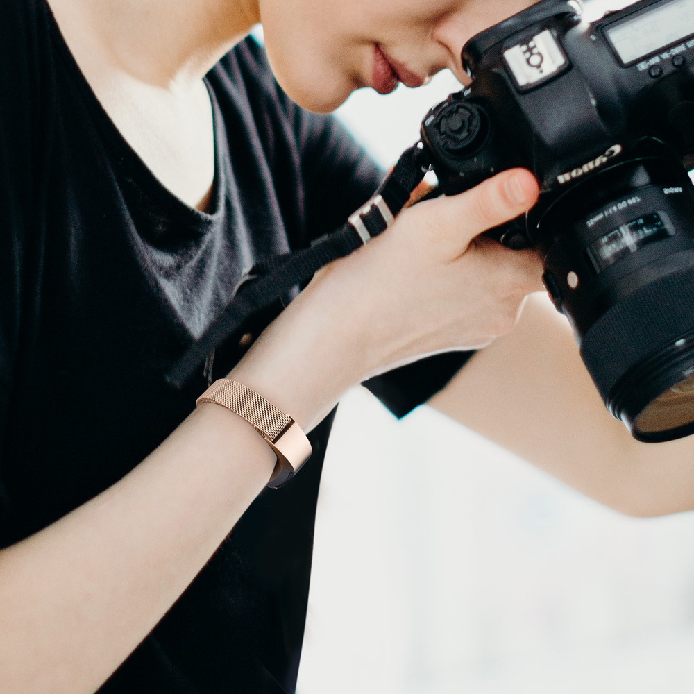 Milanese Strap Watch Band For Fitbit HR/Fitbit Alta Metal Magnetic Loop Band Replacement Bracelet For Fitbit Alta Watchband